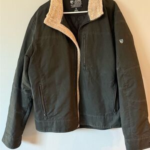 Kuhl Charcoal Jacket with Soft Beige Interior